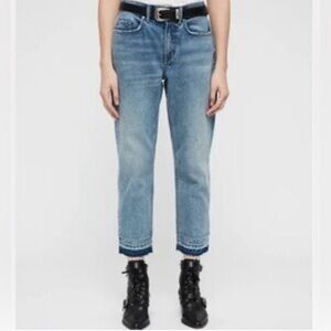 All Saints Relaxed Mid Rise Bird Jeans